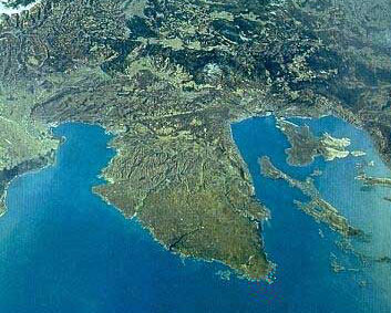 Istria záber z lietadla