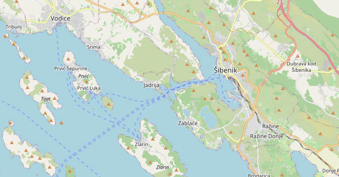 Mapa ibenik